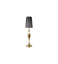 Invicta Interior Lampa podłogowa Lucie 160 cm czarno złota