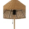 J-Line Lampa podłogowa MERTAN 154 cm rattan czarna