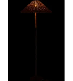 J-Line Lampa podłogowa MERTAN 154 cm rattan czarna