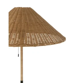 J-Line Lampa podłogowa MERTAN 154 cm rattan czarna