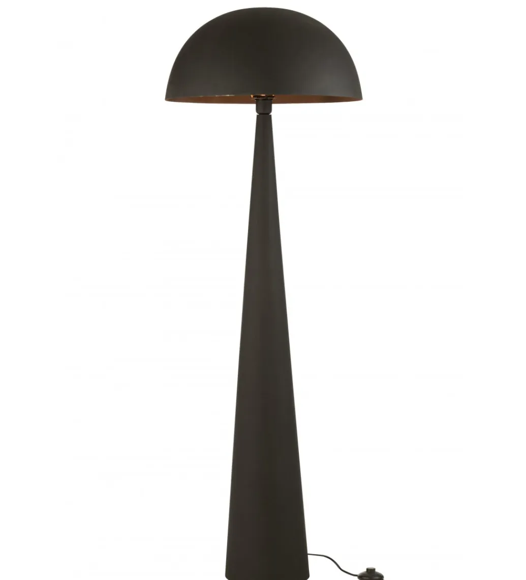 J-Line Lampa podłogowa Mushroom 148 cm czarna