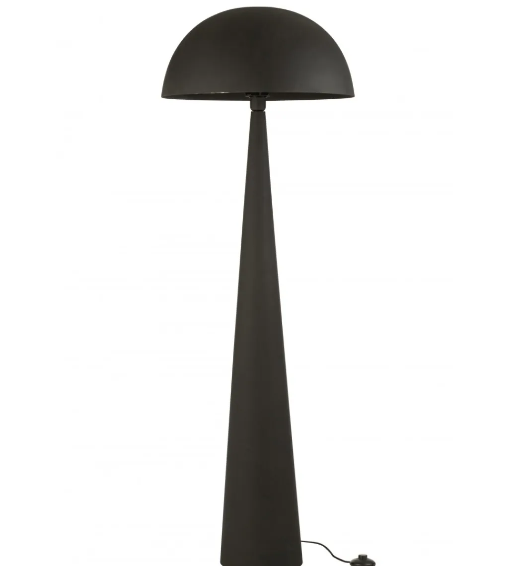 J-Line Lampa podłogowa Mushroom 148 cm czarna