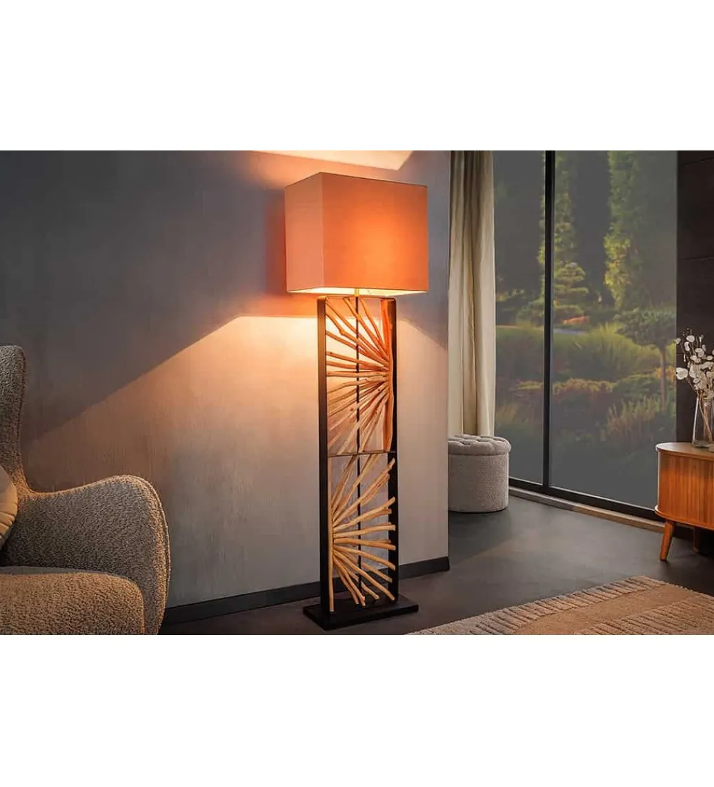 Invicta Interior - przedsprzedaż Lampa podłogowa OMAR 165 cm beżowa