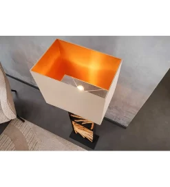 Invicta Interior - przedsprzedaż Lampa podłogowa OMAR 165 cm beżowa