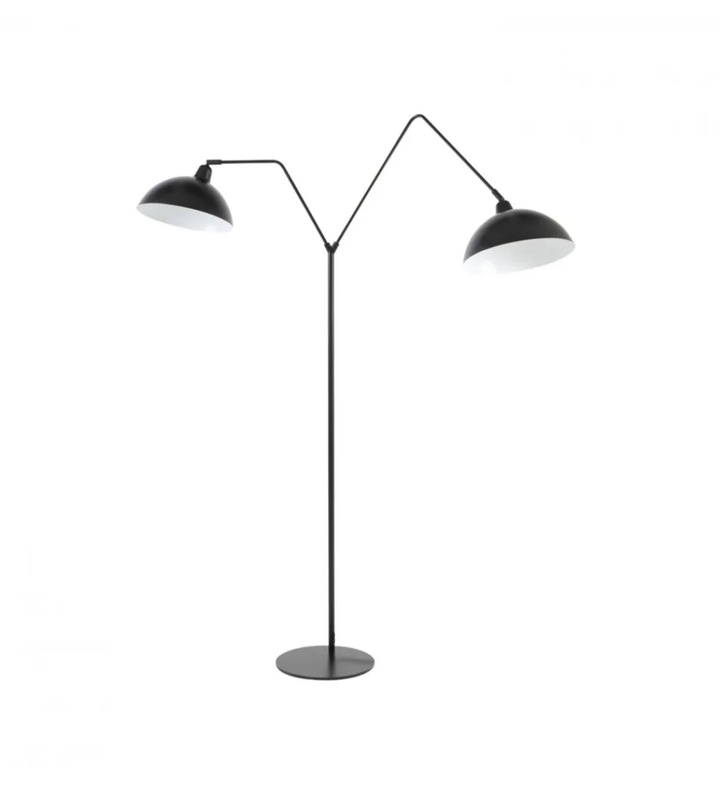 L&L Lampa podłogowa ORION 180 cm czarny matt