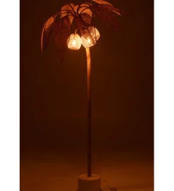J-Line Lampa podłogowa PALMA KOKOSOWA 200 cm naturalna