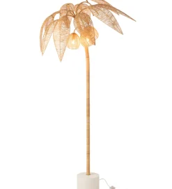 J-Line Lampa podłogowa PALMA KOKOSOWA 200 cm naturalna
