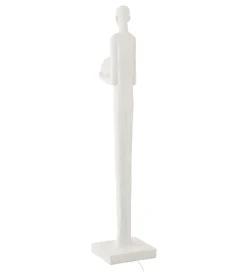 J-Line Lampa podłogowa PERSON 151 cm biała
