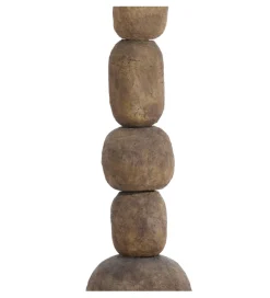 L&L Lampa podłogowa podstawa MARREE 135 cm ciemnobrązowa