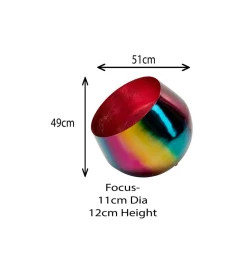 KDesign Lampa podłogowa RAINBOW 51 cm różowa