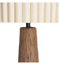 Zona-Design Lampa podłogowa RESINMA 134 cm brązowa