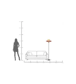 KDesign Lampa podłogowa RIVA 160 cm