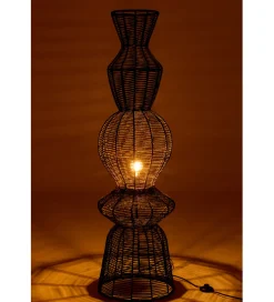 J-Line Lampa podłogowa ROPEAN 135 cm czarna