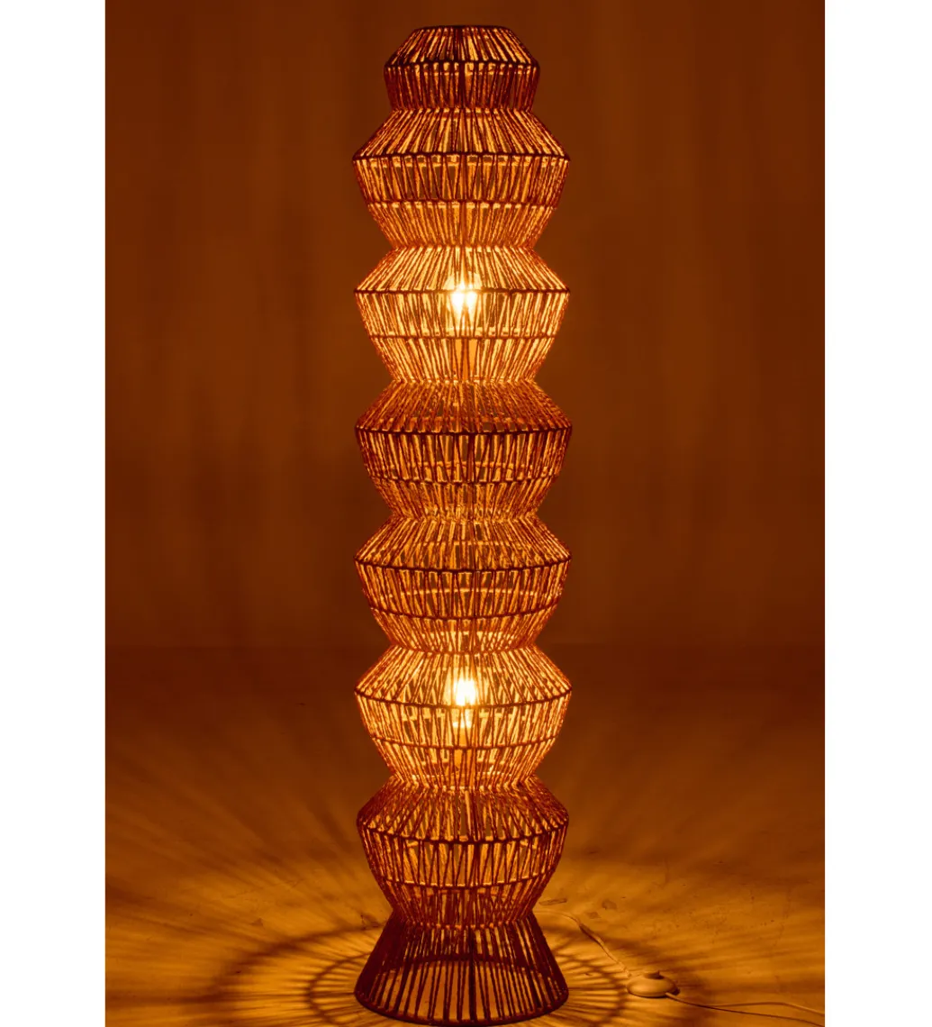 J-Line Lampa podłogowa ROPERAN 132 cm naturalna