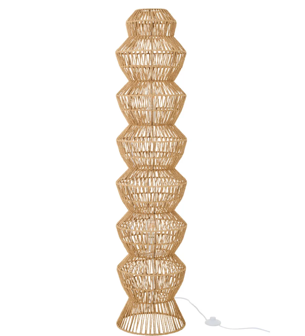 J-Line Lampa podłogowa ROPERAN 132 cm naturalna