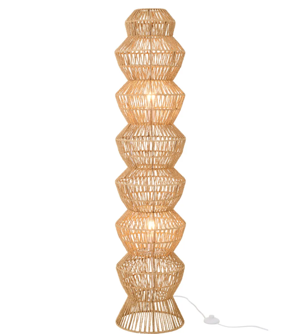 J-Line Lampa podłogowa ROPERAN 132 cm naturalna