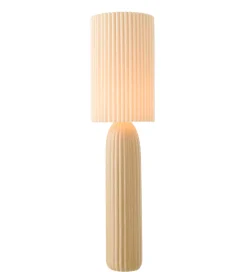 J-Line Lampa podłogowa RUTH 91 cm ceramika karmelowa