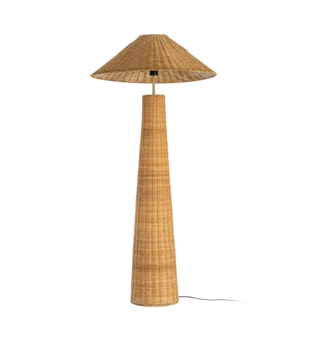 Zona-Design Lampa podłogowa SEULO 147 cm rattanowa