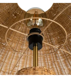 Zona-Design Lampa podłogowa SEULO 147 cm rattanowa