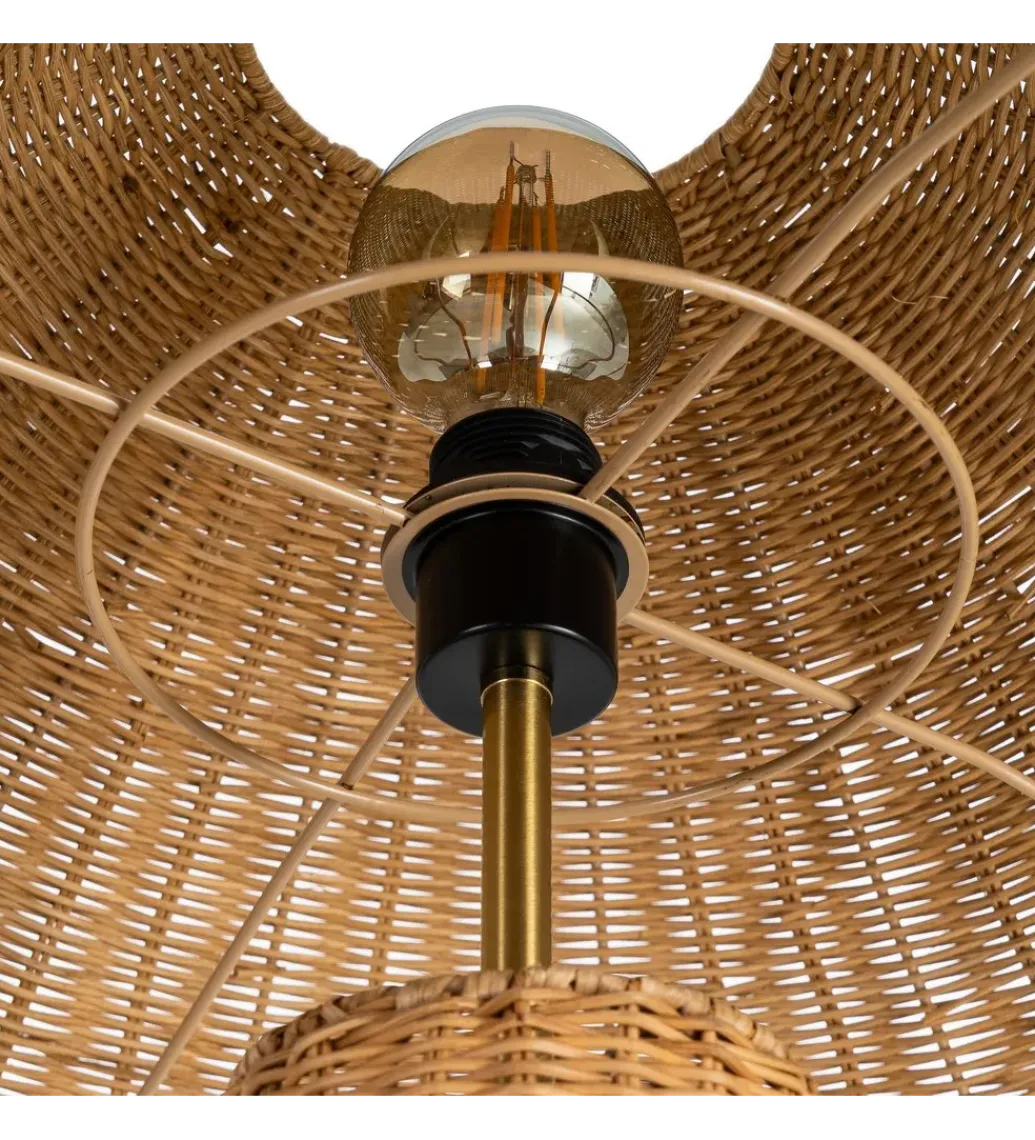 Zona-Design Lampa podłogowa SEULO 147 cm rattanowa