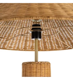 Zona-Design Lampa podłogowa SEULO 147 cm rattanowa