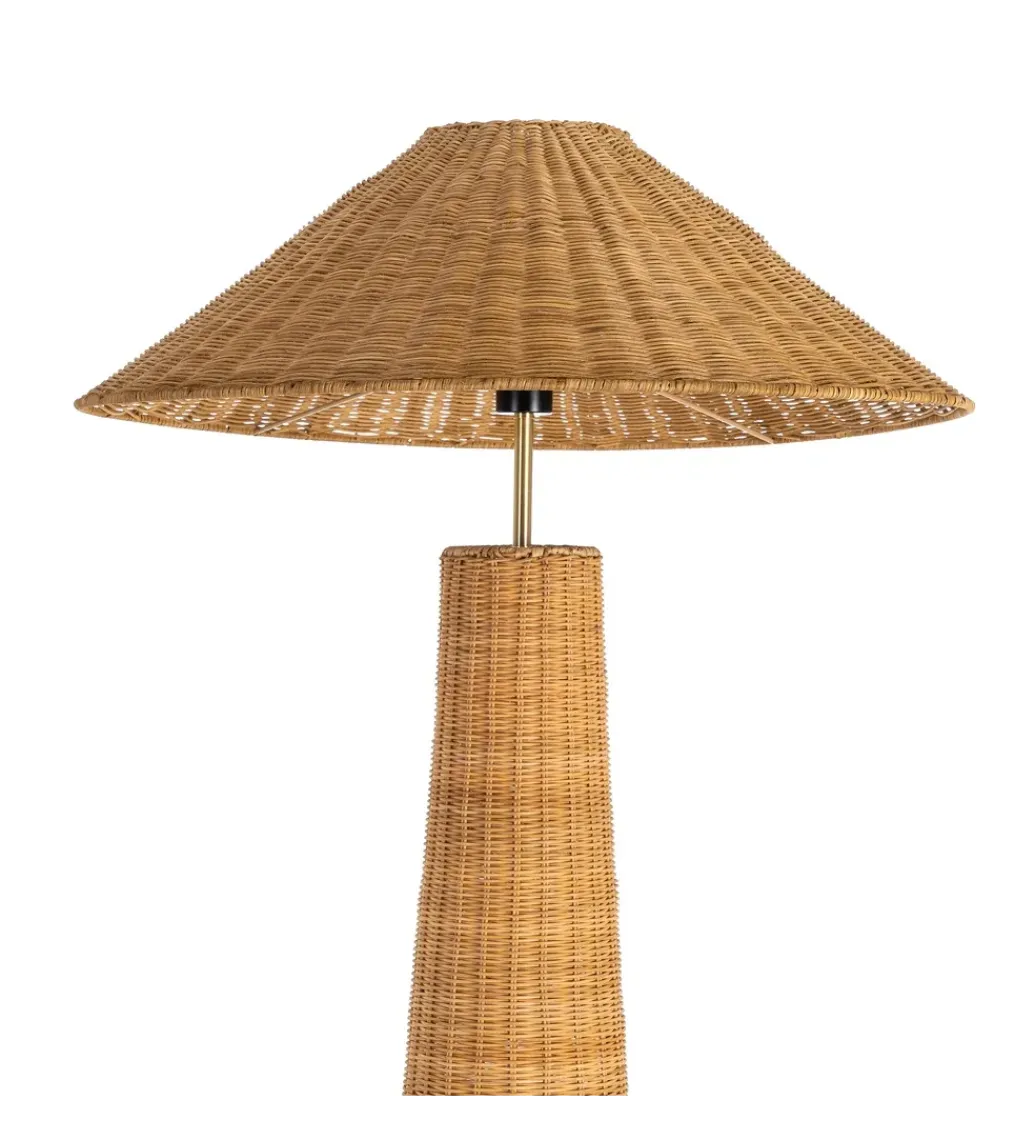 Zona-Design Lampa podłogowa SEULO 147 cm rattanowa
