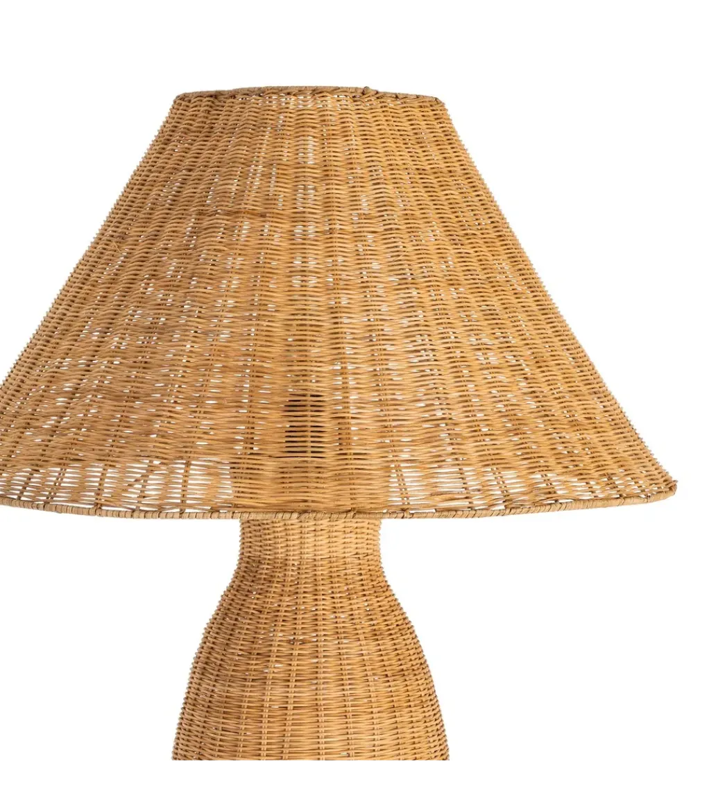 Zona-Design Lampa podłogowa SEULO 138 cm rattanowa