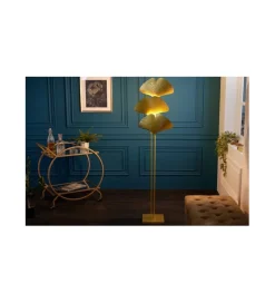 Invicta Interior - przedsprzedaż Lampa podłogowa SORIA 160 cm złota