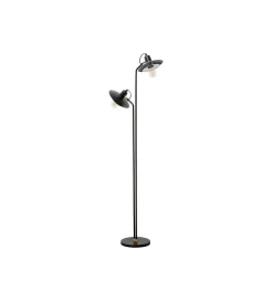KDesign Lampa podłogowa SPEAKER DUO 149 cm czarna
