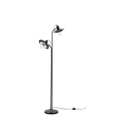KDesign Lampa podłogowa SPEAKER DUO 149 cm czarna