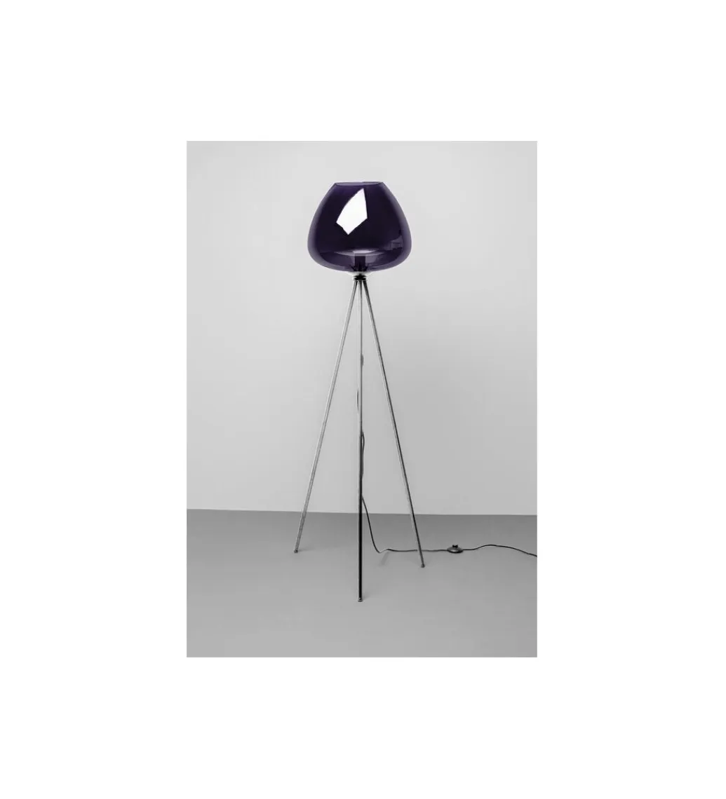 KDesign Lampa podłogowa SPHERE NIGHT 146 cm niebieska