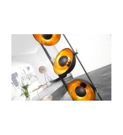 Invicta Interior Lampa podłogowa Studio czarno złota