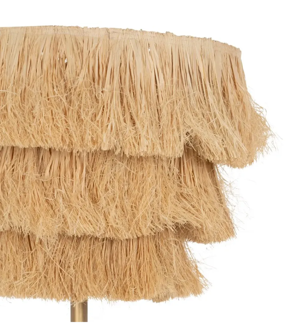 Zona-Design Lampa Stojąca LIFS 162 cm Naturalna Rafia