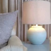 Exclusivas Lampa stołowa ABARLE ceramika antyczna biel