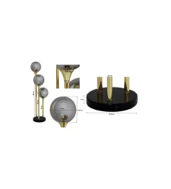 KDesign Lampa stołowa AI CAPONE TRE 83 cm