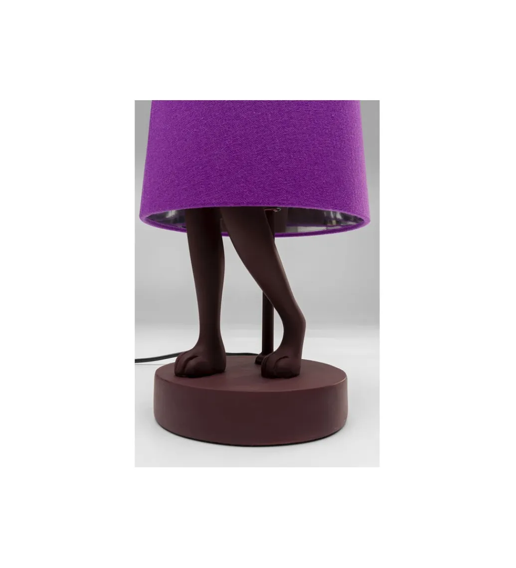 KDesign Lampa stołowa Animal Rabbit 50 cm czerwono fioletowa