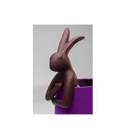 KDesign Lampa stołowa Animal Rabbit 50 cm czerwono fioletowa