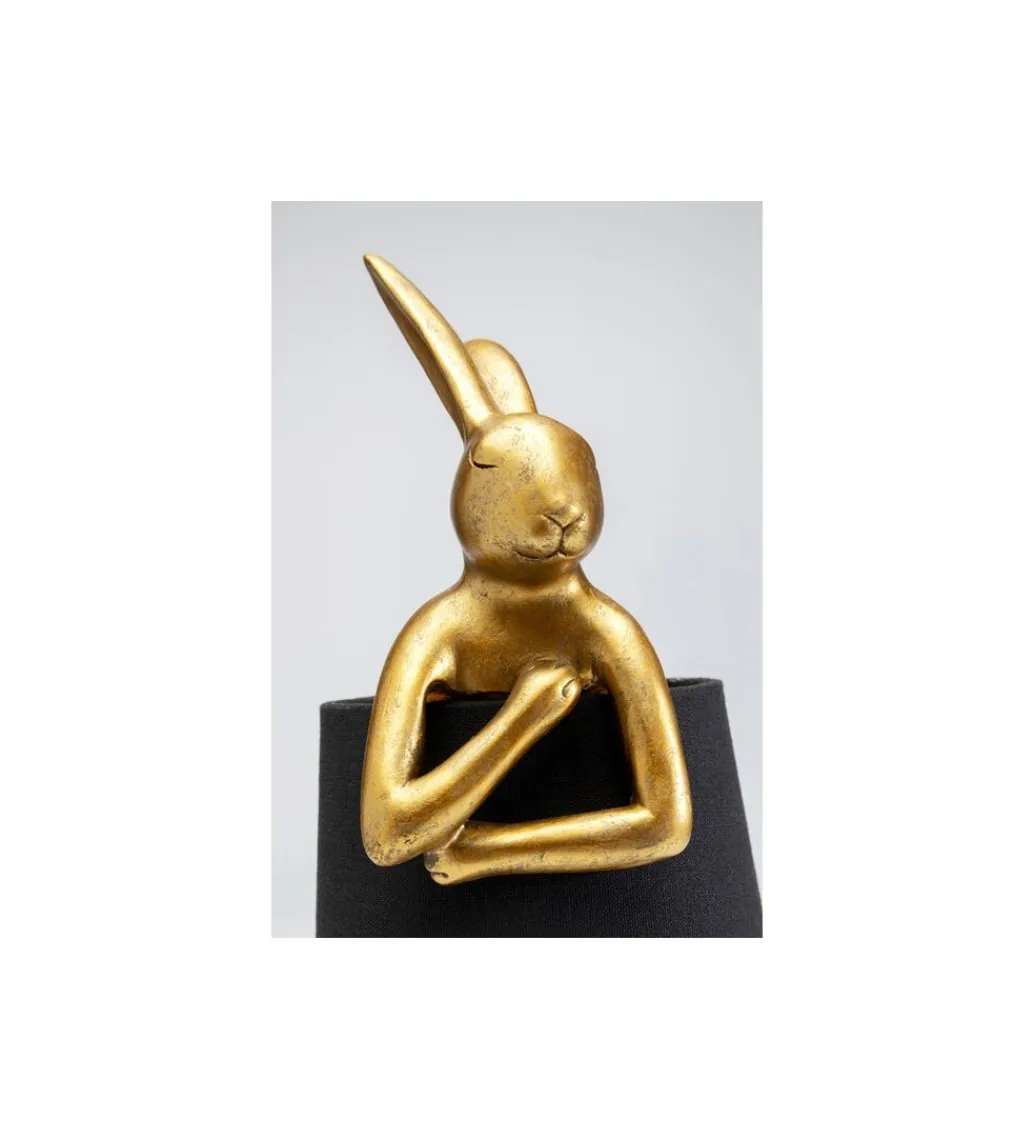 KDesign Lampa stołowa Animal Rabbit 50 cm złoto czarna