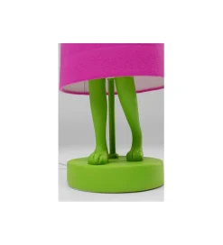 KDesign Lampa stołowa ANIMAL RABBIT 50 cm zielona różowa