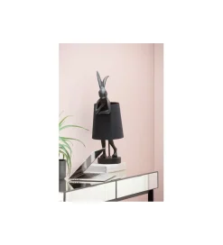 KDesign Lampa stołowa Animal Rabbit 68 cm czarna