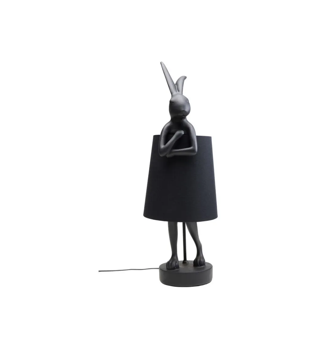 KDesign Lampa stołowa Animal Rabbit 68 cm czarna