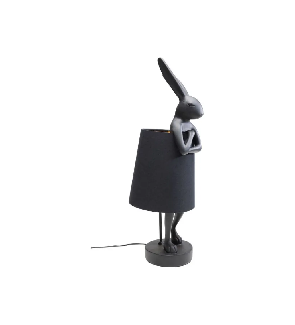 KDesign Lampa stołowa Animal Rabbit 68 cm czarna