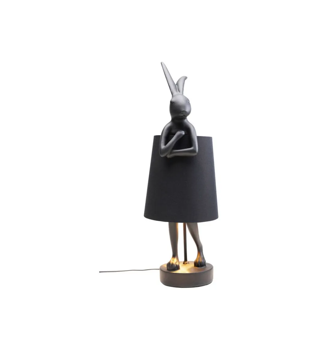 KDesign Lampa stołowa Animal Rabbit 68 cm czarna