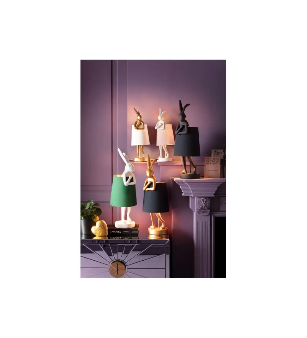 KDesign Lampa stołowa Animal Rabbit 68 cm czarna