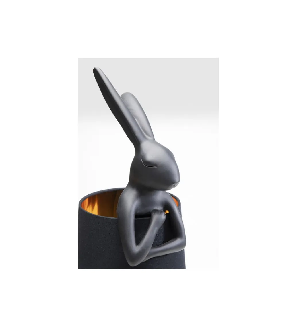KDesign Lampa stołowa Animal Rabbit 68 cm czarna
