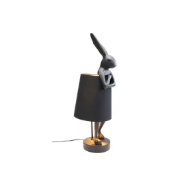 KDesign Lampa stołowa Animal Rabbit 68 cm czarna