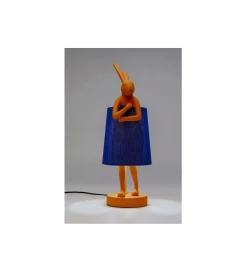 KDesign Lampa stołowa ANIMAL RABBIT 50 cm pomarańczowo niebieska