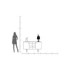 KDesign Lampa stołowa ANIMAL RABBIT FUR 68 cm czarna