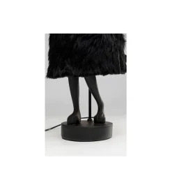 KDesign Lampa stołowa ANIMAL RABBIT FUR 68 cm czarna