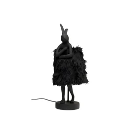 KDesign Lampa stołowa ANIMAL RABBIT FUR 50 cm czarno złota